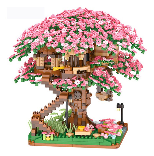 Set de construcción Sakura Tree House Bonsái 2138 piezas  en  caja