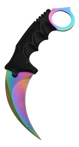 Karambit Ops Deep Tornasol Con Filo Y Funda Rigida Cuchillo