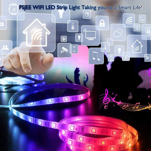 Alcance 20 Metros De Luz Con Control Remoto/wifi Luz Rgb