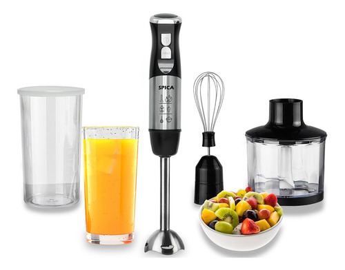 Imagen 1 de 10 de Mixer Minipimer Multiprocesadora Spica Sp-640 Batidora
