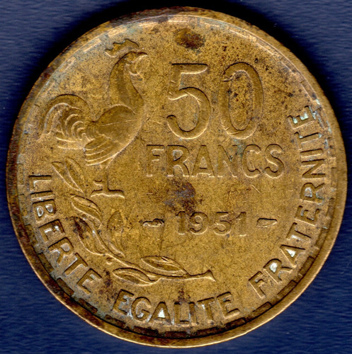 50 Francos 1951 Moneda De Francia
