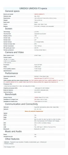 Umidigi F3 8gb 128gb Dual Sim Duos