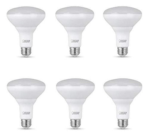 Bombilla Led Eléctrica Feit Br30 Con Base Mediana E26, 6 Uni