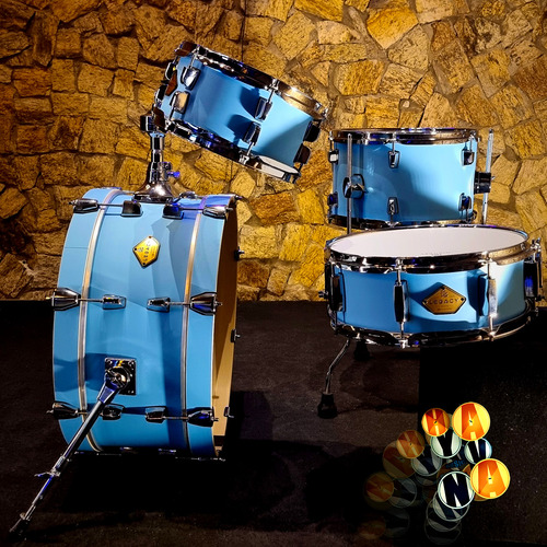 Bateria Acústica Michael Legacy Slim Compacta - Shell Pack
