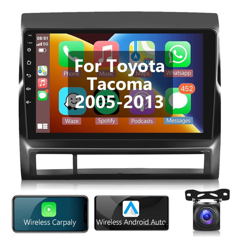 Radio De Coche Carplay Hifi 2+32g Para Toyota Tacoma 2005-13