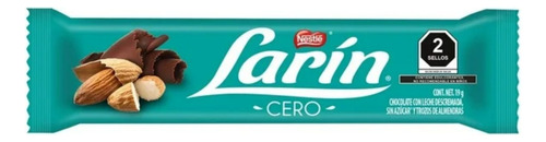 10 Pzas Chocolate Larín Con Leche Descremada, Sin Azúcar Y T