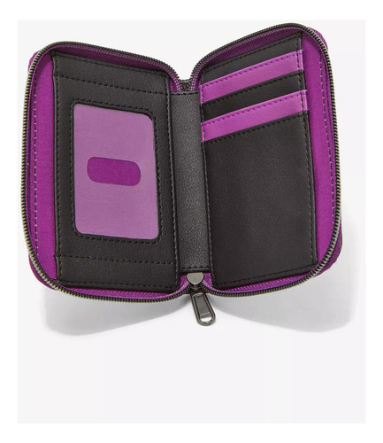 Loungefly The Nightmare Before Christmas Jack Cartera Billet Color Negro Diseño De La Tela Liso