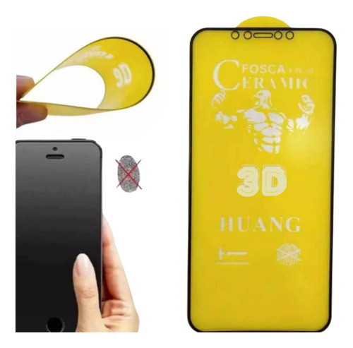 Película Protetora Fosca 3d Privacidade P/ Celular Cerâmica