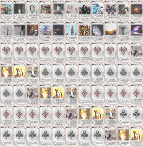 Baralho Tarot Marselhas. Com Significados. 78 Cartas. Mod 5