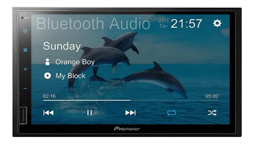 Multimídia Pioneer Dmh-145br 7' Pol Usb Espelhamento Android Cor ...