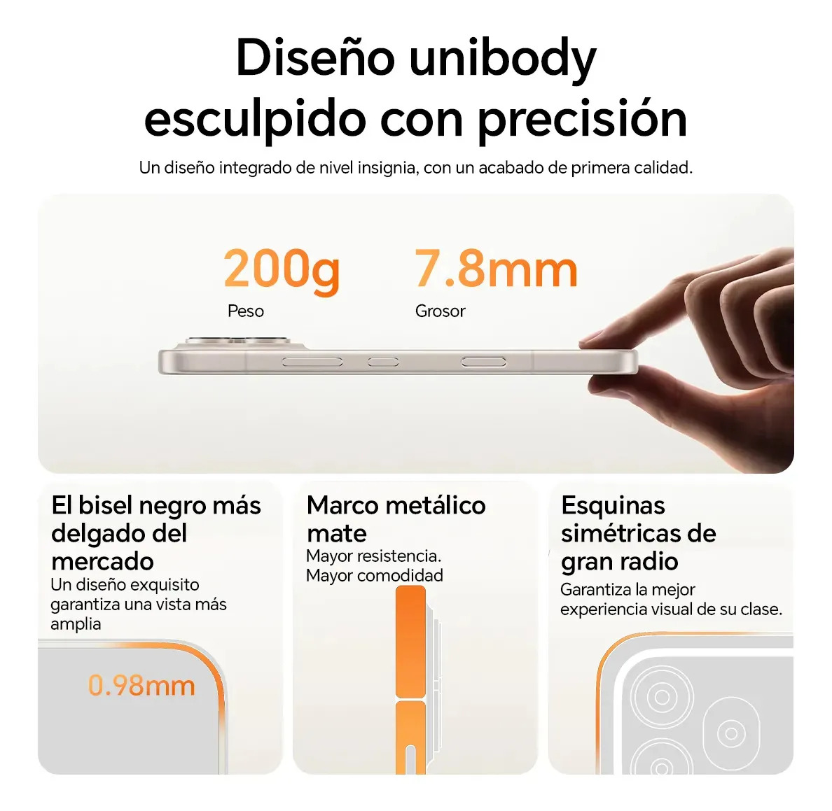Celular Honor 600 Pro 5g Dual Sim 512gb 12gb Ram Blanco Dorado 200mp Snapdragon 8 Elite Batería 7000mAh Carga 80W 6.57in 120Hz 8000nits Magicos 10 Android 16 Ip68, Ip69 E IP69k Smartphone NFC