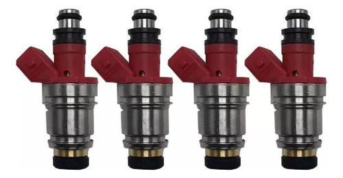 4x Inyector Gasolina 90-97 Nissan Estacas 2.4 Rojo Js21-1