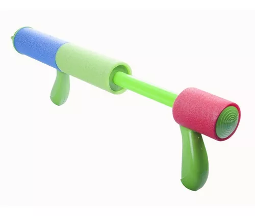 Pistola Lanza Agua Para Pileta 2 Tubos De 50 Cm Retractil