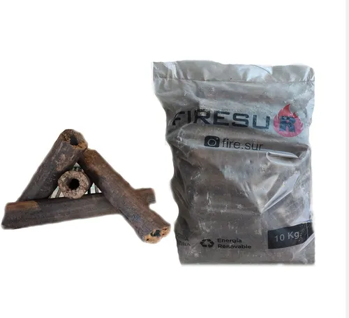 Briqueta De Algarrobo 100% Eco Tipo Leña Combustión Lenta