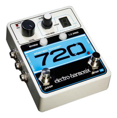 Pedal de efeito Electro-Harmonix 720 Stereo Looper branco