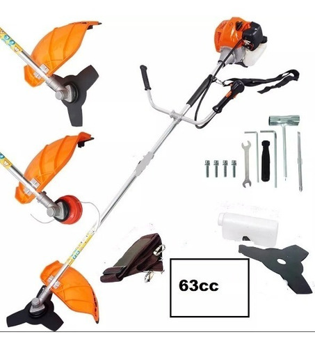 Roçadeira A Gasolina 63cc + Brinde Maleta Com 40 Sockets..