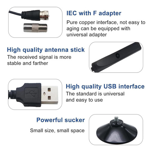 Antena Tv Digital Hd Indoor, Antena Smart Tv Plug Play'