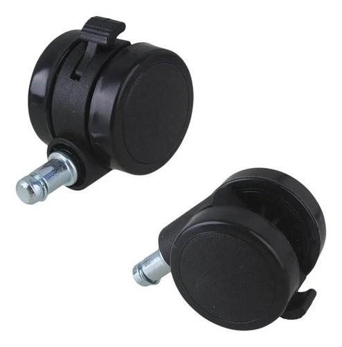 2 Ruedas Giratorias De Metal Pu Para Silla De Oficina