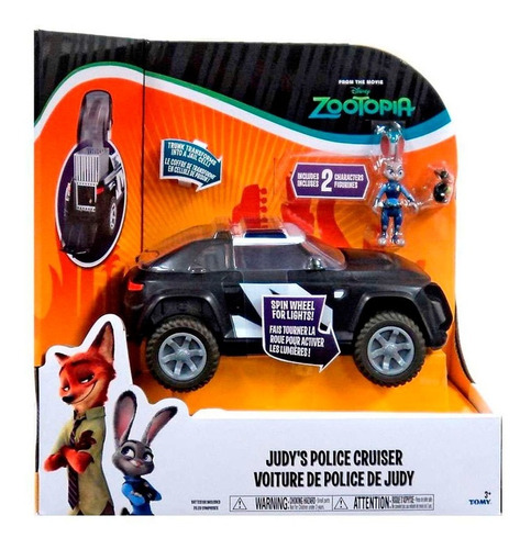 Imagen 1 de 7 de Zootopia Judy Camioneta De Policía Con 2 Muñecos Disney Tomy