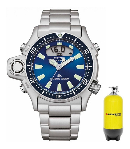 Relógio Citizen Aqualand Jp2000-67l Made In Japan Azul