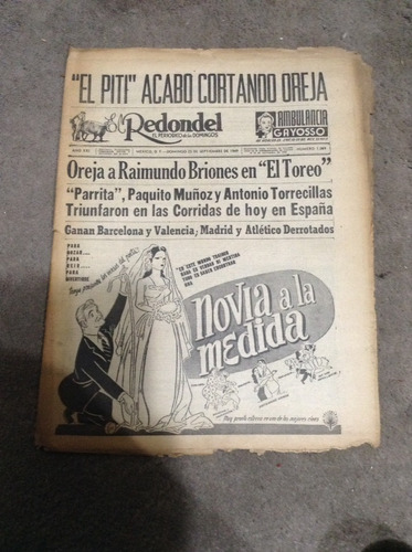 Periódico El Redondel Sep.1949