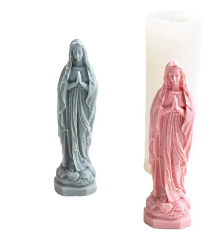  Molde Virgen Vela Resina Cemento Yeso Cera Parafina 12,8cm