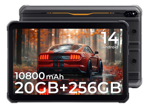 Tablet Android 14 (10,1'') 20gb(8+12)ram + 256gb Rom Naranja