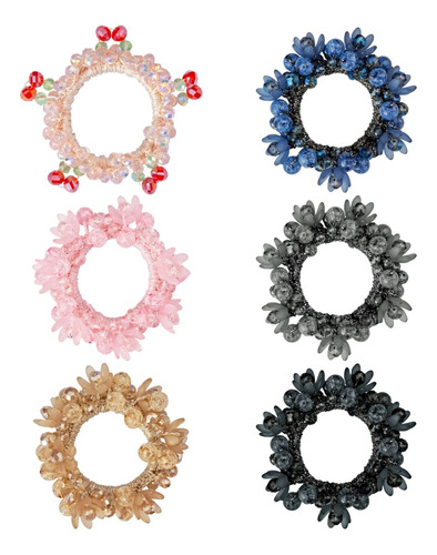 Cintas Elásticas Para El Pelo Con Diamantes De Imitación Con