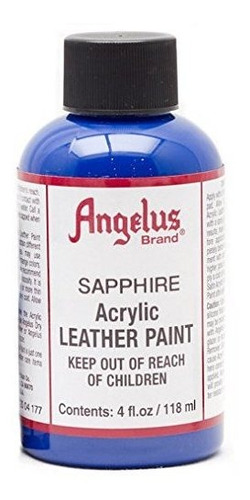 Angelus Leather Paint 4 Oz Sapphire