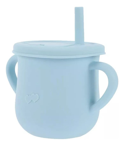 Vaso Pitillo Silicona Bebe Taza Entrenamiento Antiderrames