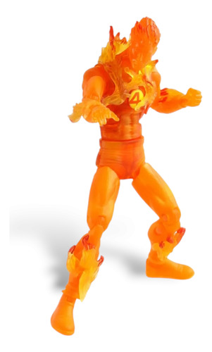 Muñeco Antorcha Humana. Muñeco 4 Fantasticos. Johnny Storm