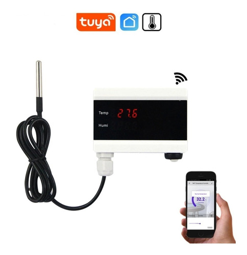 Sensor Temperatura Wifi Alarma Y Bateria Tuya / Smartlife