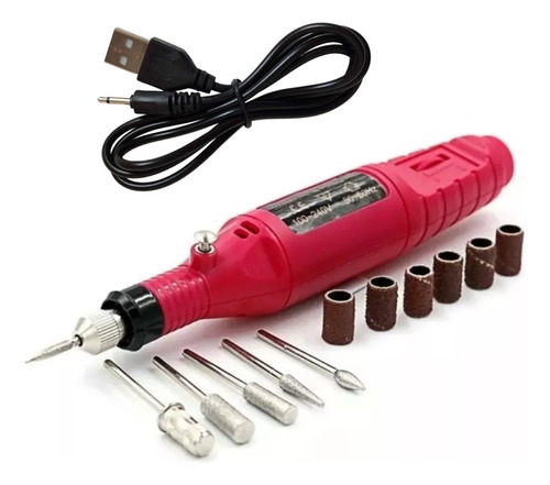 Torno Generico electrico profesional mas kit de fresas manicura uñas