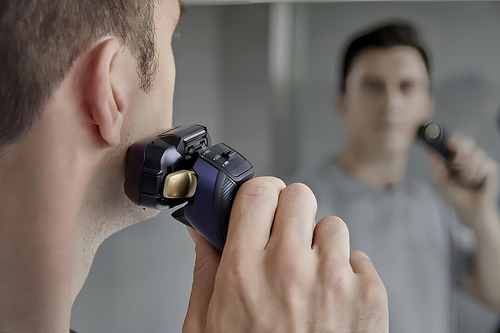 Barbeador elétrico masculino Panasonic ES-LV67 ARC5 úmido e seco