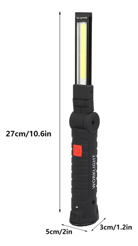 Linterna Plegable Usb Cob, Portátil, Trabajo, Inspección Led