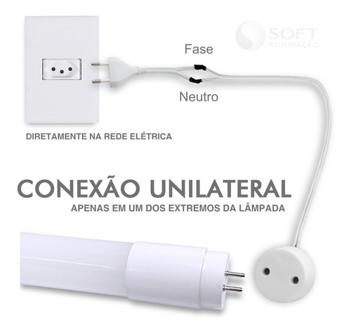 30 Lâmpadas Led Tubular T8 Colorida 9w 60cm Bivolt Vidro