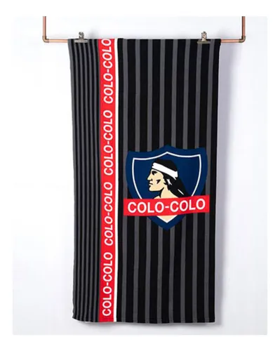 comprar Toalla Baño Piscina Playa Colo Colo + Bolso Color Negro Listada