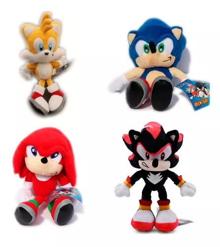 Pelucia Knuckles Boneco Sonic Shadow Tails