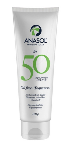 Protetor Solar Anasol Corpo Fps 50 Toque Seco Oil Free 120g