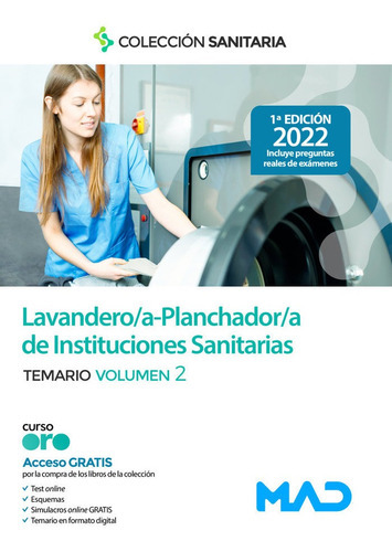 Lavandero/a ? Planchador/a De Instituciones Sanitarias. Temario Vol 2, De 7 Editores. Editorial Mad, Tapa Blanda En Español