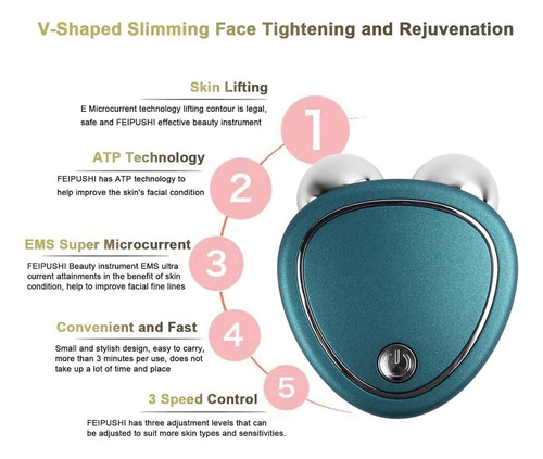 Mini Masajeador Facial De Microcorriente Lifting Y Reafirman