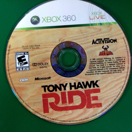 Juego Tony Hawk Ride Para Xbox 360 Usado Blakhelmet C