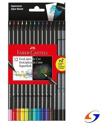 Lapices De Colores Faber Soft X12 Serviciopapelero