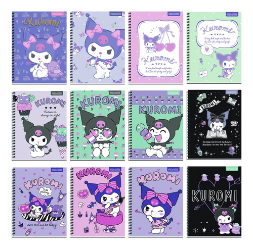 Pack 10 Cuadernos Universitario Hello Kitty Kuromi My Melody