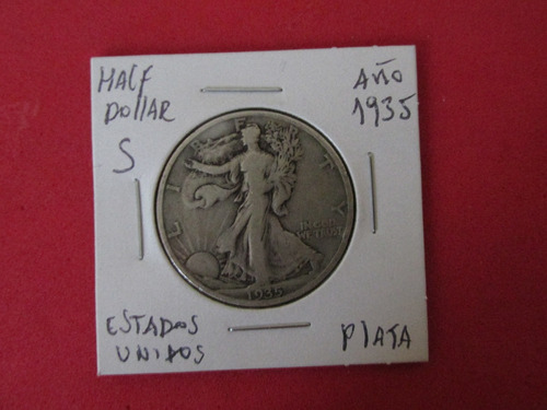 Moneda Estados Unidos De Plata Half Dollar  Año 1935