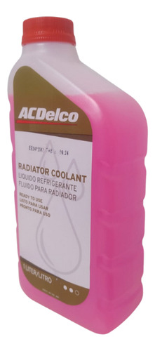 2 Aditivos Do Radiador Coolant Diluido Acdelco Laranja