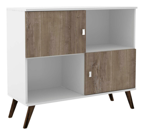 Aparador, Cómoda, Mesa De Tv Bertolini Rt 3011 Bco Rustico Color Blanco Rustico