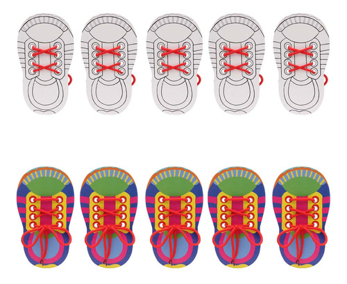 10 Piezas Baby Busy Board Tie Shoelace Juego De Cognición