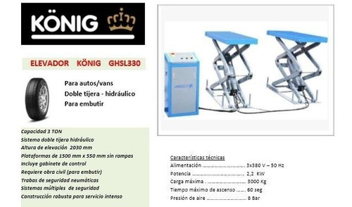Elevador Tijera Para Autos Y Camionetas