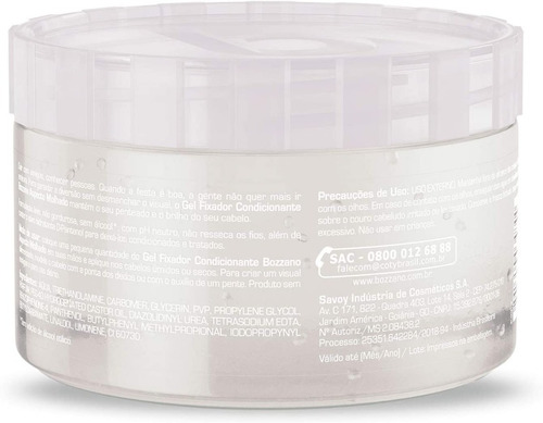 Imagem 2 de 3 de Gel Fixador Bozzano Proteção Solar Fixação Média 2 - 300g